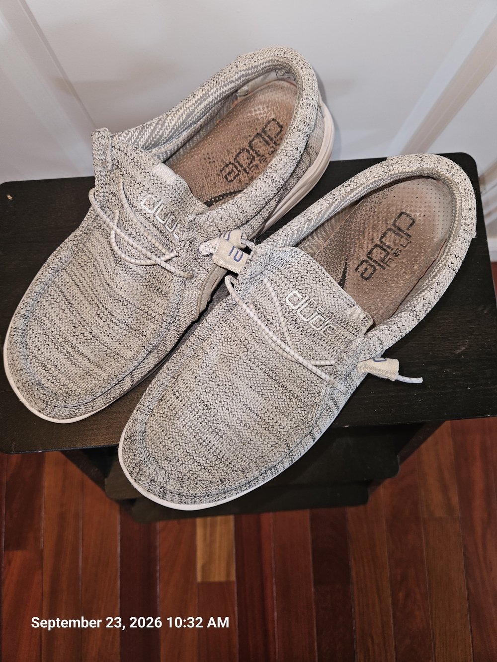 Hey Dude Wally Knit Slip-On Shoes in Light Gray